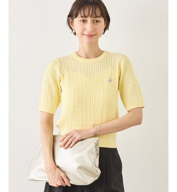 Rope&rsquo;Picnic「【BEVERLY HILLS POLO CLUB 一部別注】ケーブルニットプルオーバー/リンクコーデ」|ニット・セーター|クリーム(83)