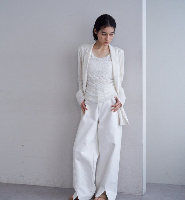  「レースレイヤードカットソー」|Tシャツ・カットソー|