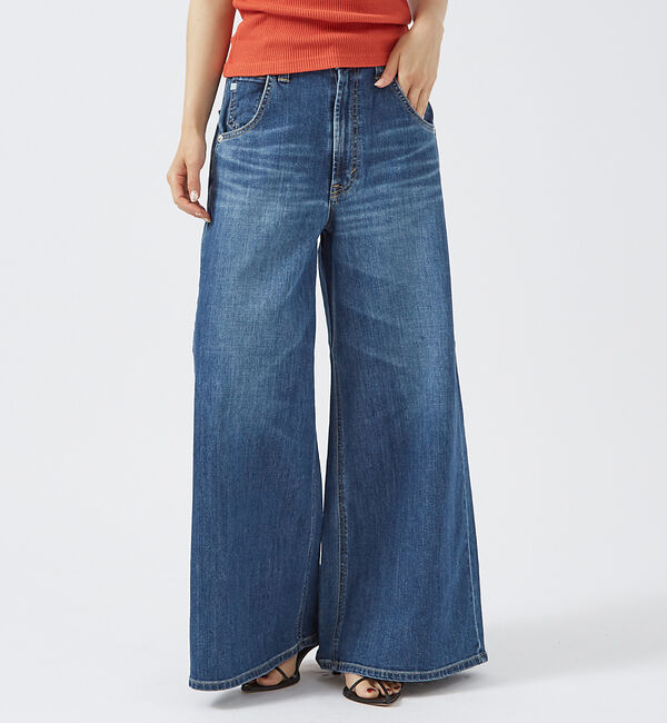 Rouge vif「【SOMETHING/サムシング】LISA / スーパーワイド / デニムパンツ」|デニム|インディゴ