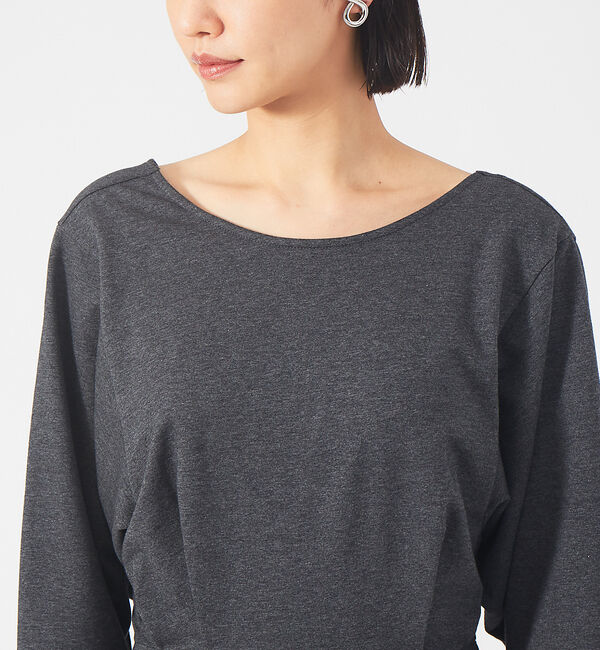 qualite「【鳳山えり&times;qualite】2WAYバックリボンワンピース」|ワンピース|