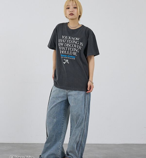 NOMINE「【GOOD ROCK SPEED】Midway Airlines メッセージプリ」|Tシャツ・カットソー|