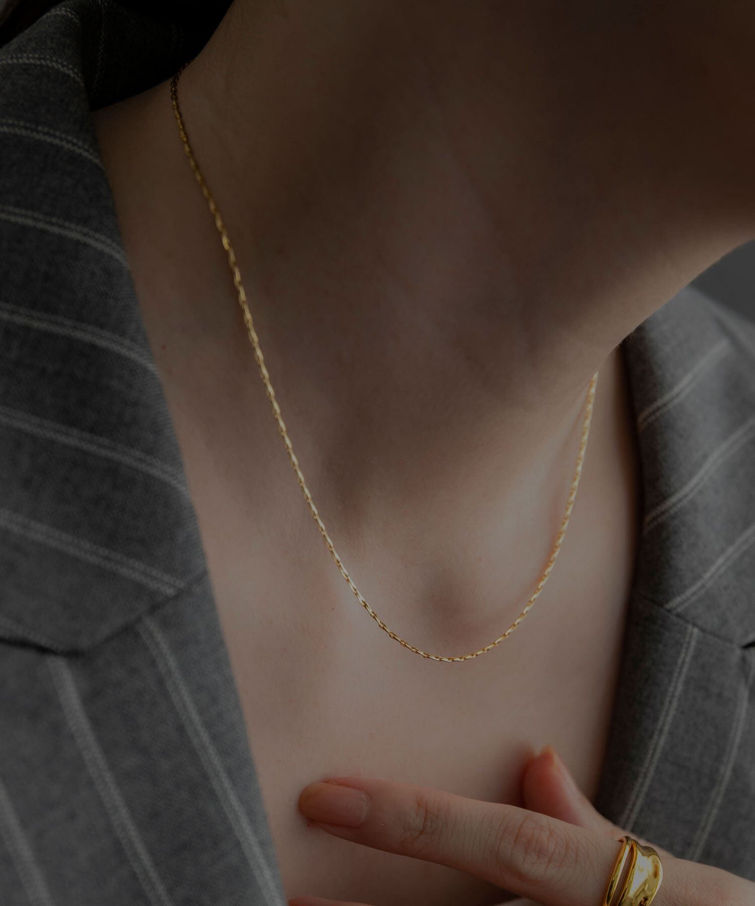 SMELLY「SMELLY so&rsquo;　slim chain necklace」|ネックレス|ゴールド