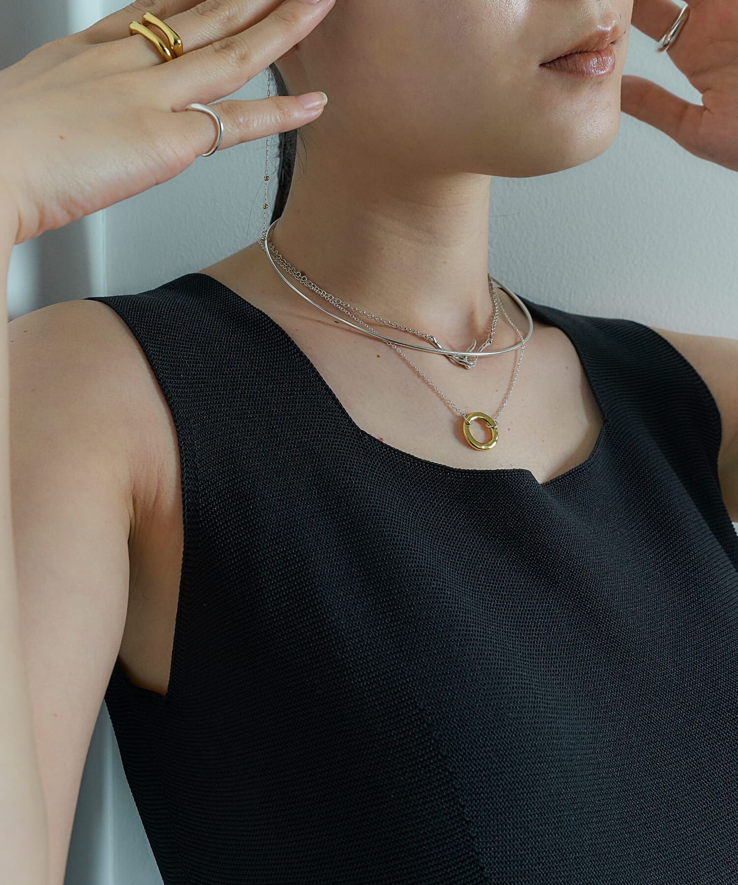 SMELLY「SMELLY so&rsquo;　plate ring necklace」|ネックレス|