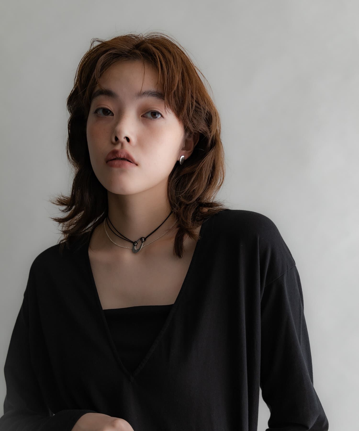 SMELLY「SMELLY so&rsquo;　oval plate cord necklace」|ネックレス|