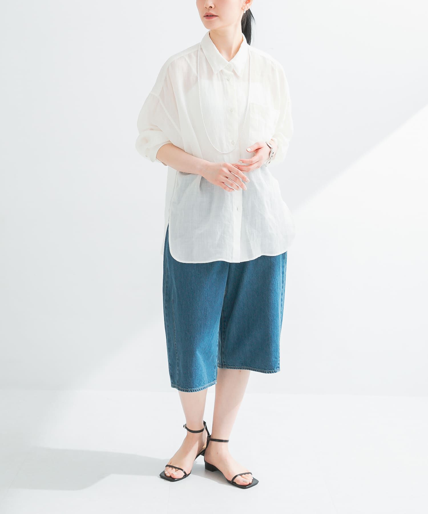 URBAN RESEARCH「ガーメントダイラミーオーバーシャツ」|シャツ・ブラウス|