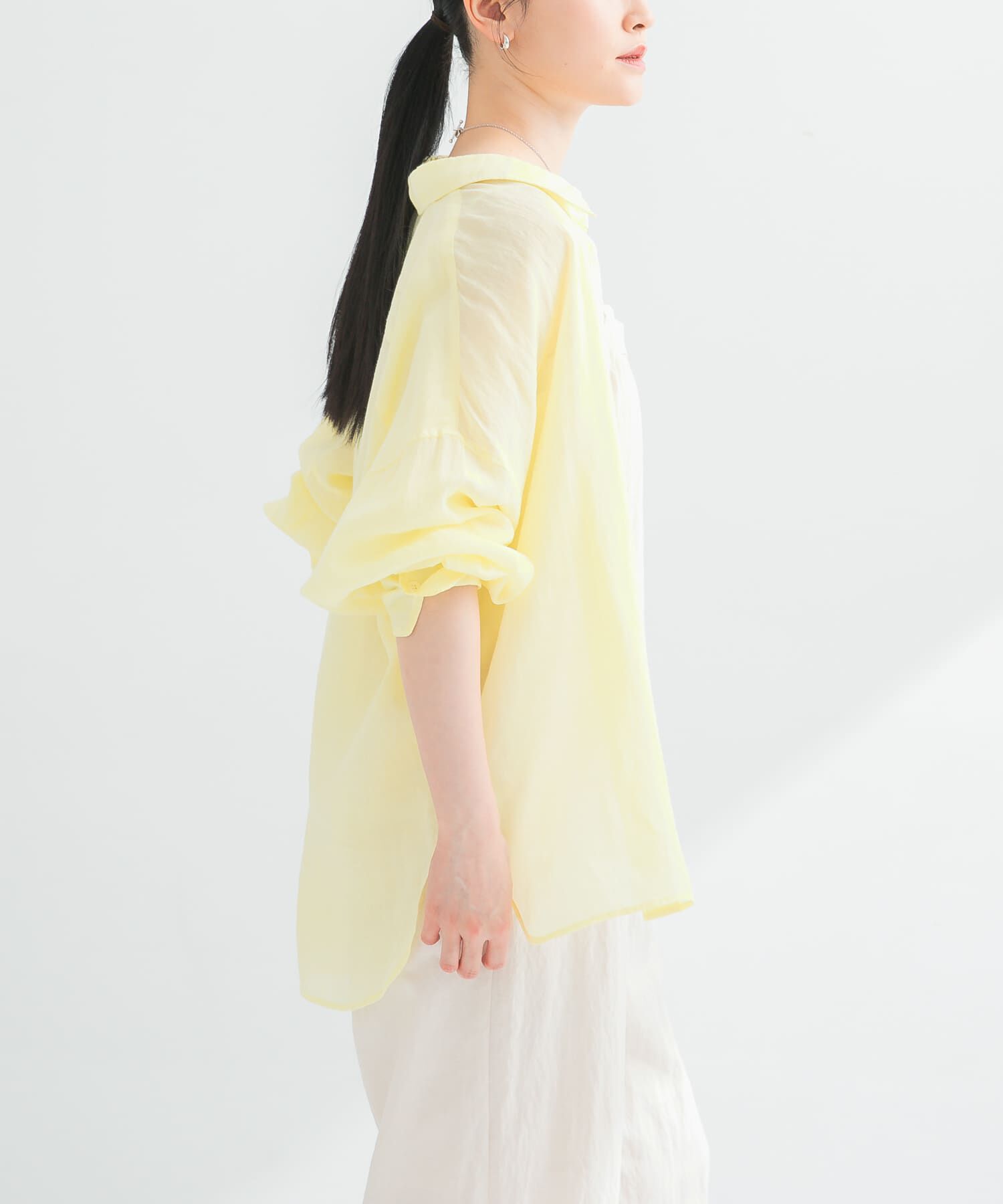 URBAN RESEARCH「ガーメントダイラミーオーバーシャツ」|シャツ・ブラウス|