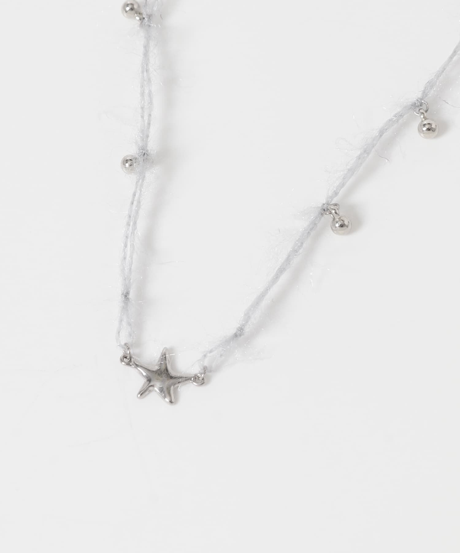 SMELLY「ウールヤーンチャームコードチョーカーネックレス」|ネックレス|