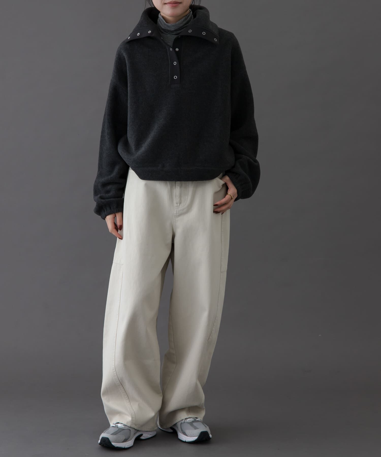 URBAN RESEARCH DOORS「FORK&SPOON　スナップタートルフリースプルオーバー」|その他|