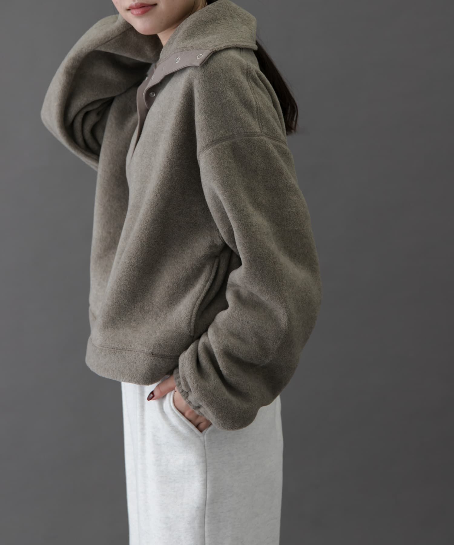 URBAN RESEARCH DOORS「FORK&SPOON　スナップタートルフリースプルオーバー」|その他|