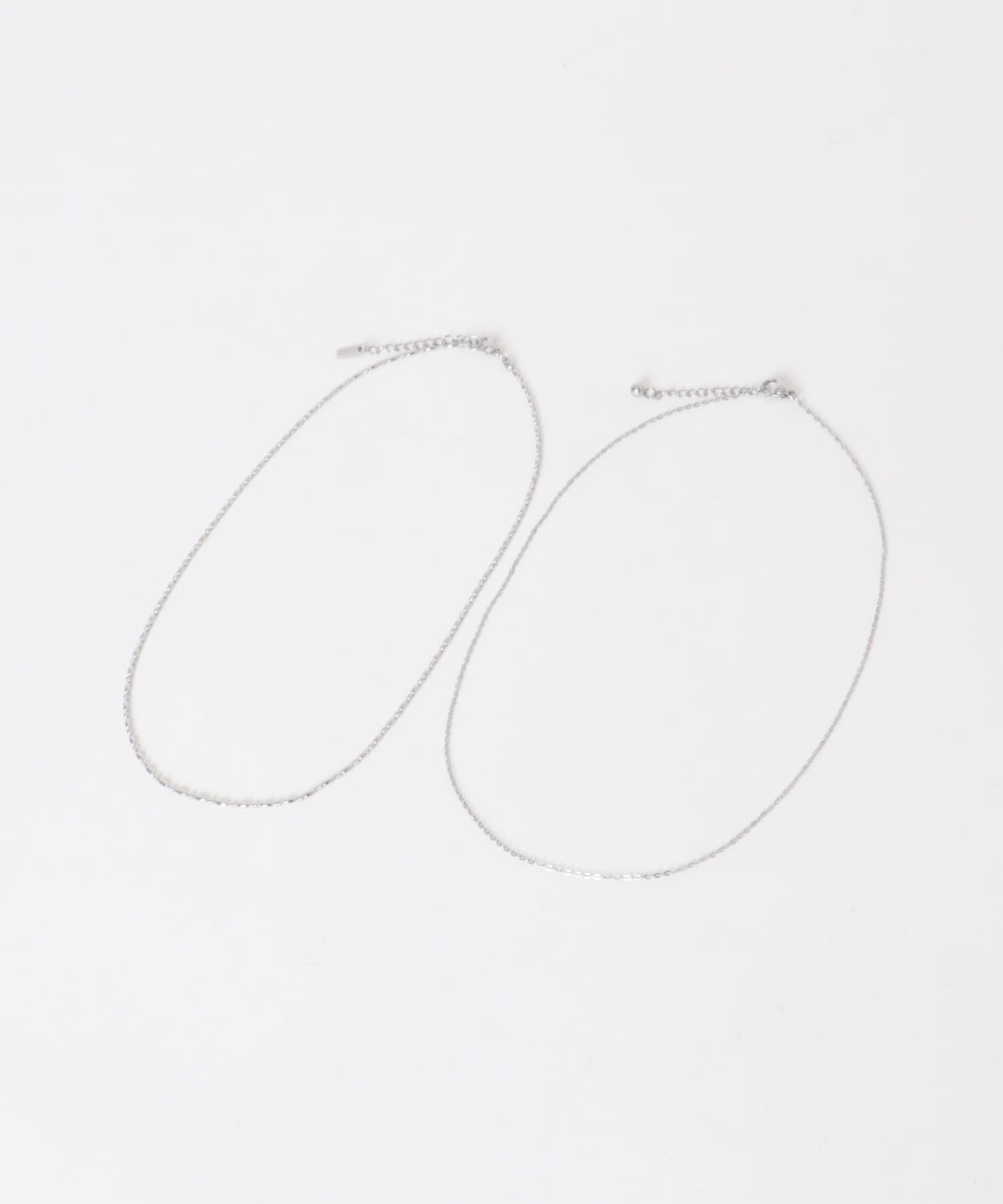 SMELLY「ステンレスチェーン2セットネックレス」|ネックレス|