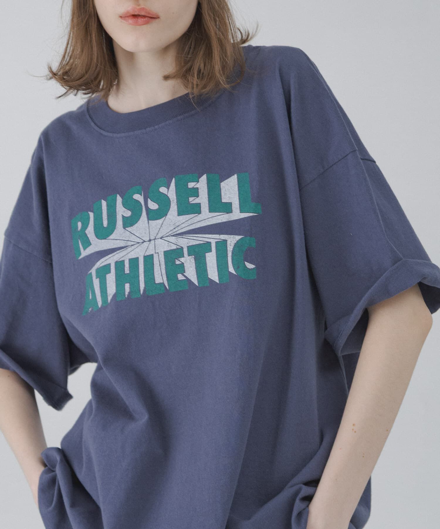 Sonny Label 「『別注』RUSSELL ATHLETIC&times;Sonny Label　ロゴプリントTシャツ」|Tシャツ・カットソー|