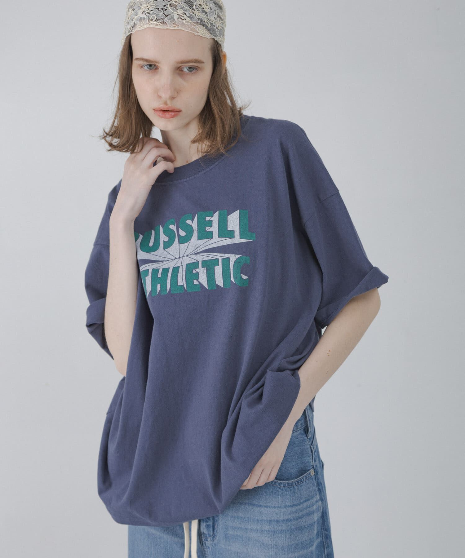 Sonny Label 「『別注』RUSSELL ATHLETIC&times;Sonny Label　ロゴプリントTシャツ」|Tシャツ・カットソー|