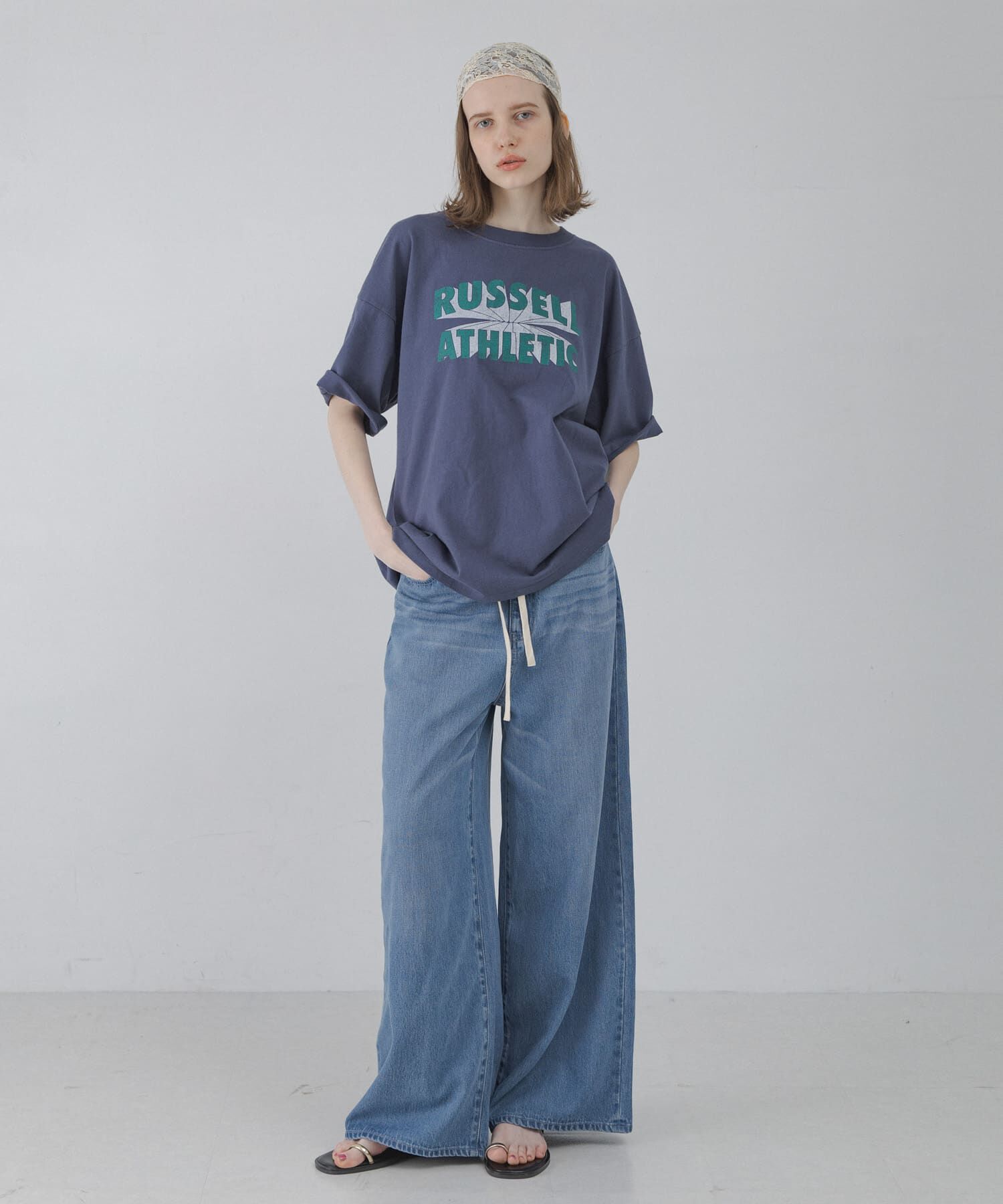 Sonny Label 「『別注』RUSSELL ATHLETIC&times;Sonny Label　ロゴプリントTシャツ」|Tシャツ・カットソー|