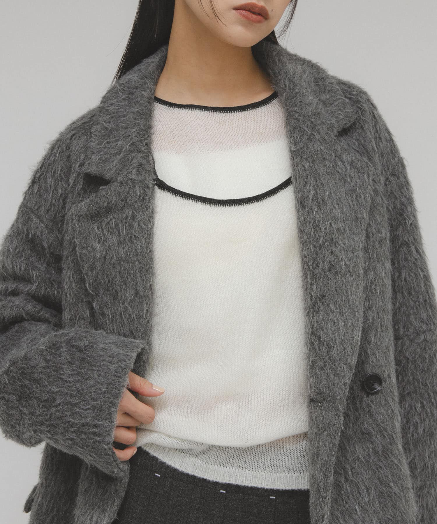  「バイカラーキャミレイヤードニット」|ニット・セーター|