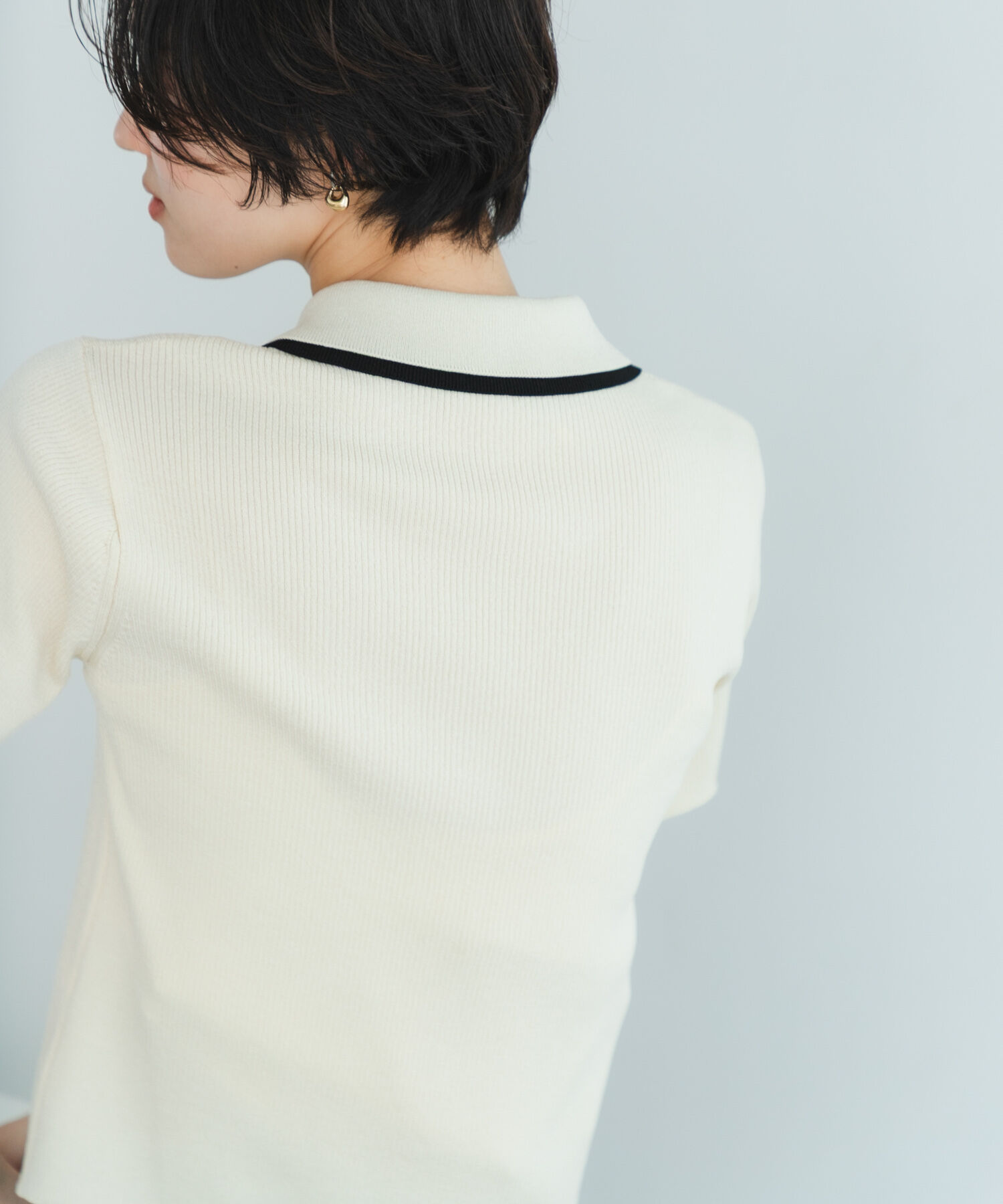 SENSE OF PLACE by URBAN RESEARCH「バイカラーエリツキホックニット」|ニット・セーター|