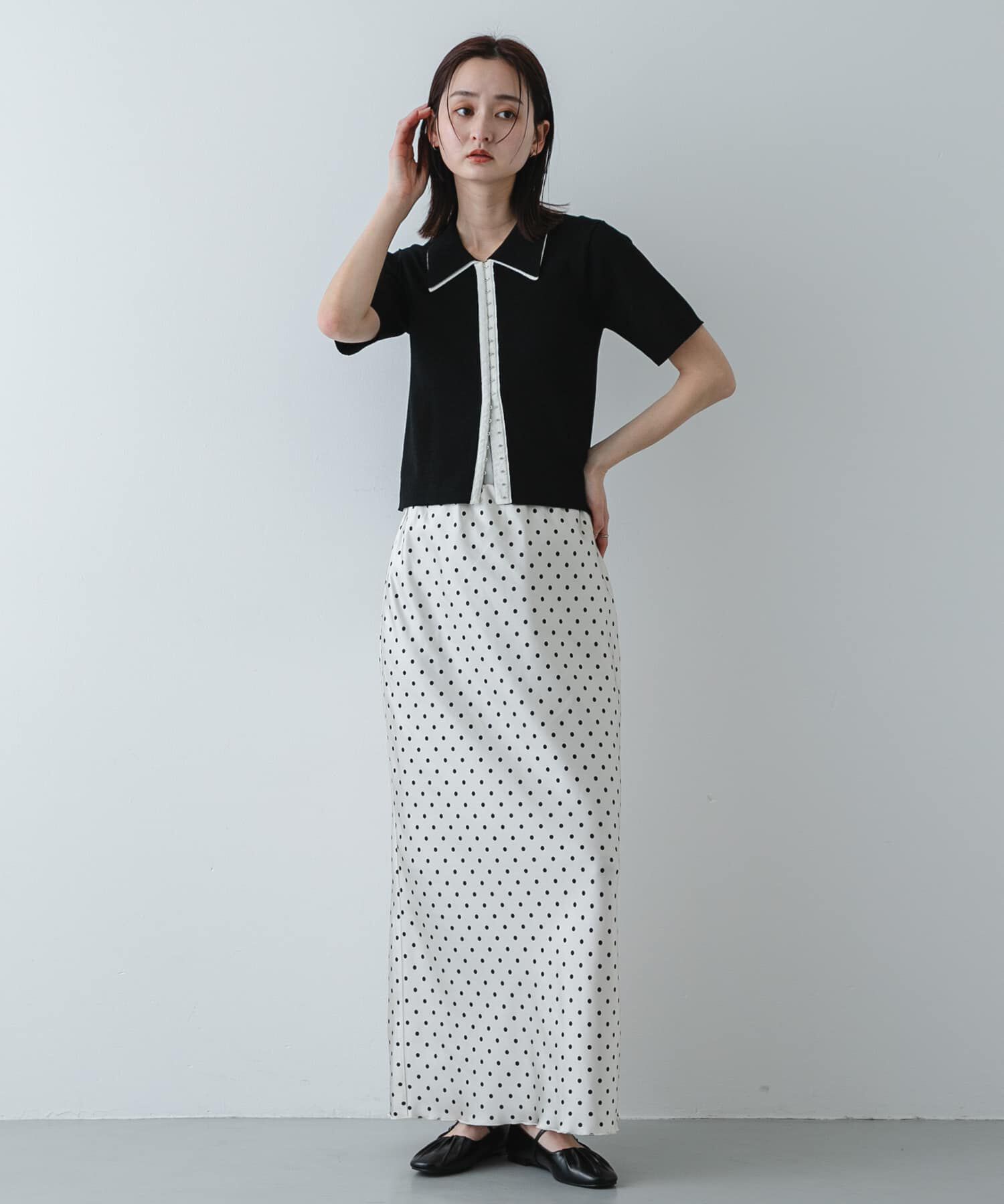 SENSE OF PLACE by URBAN RESEARCH「バイカラーエリツキホックニット」|ニット・セーター|