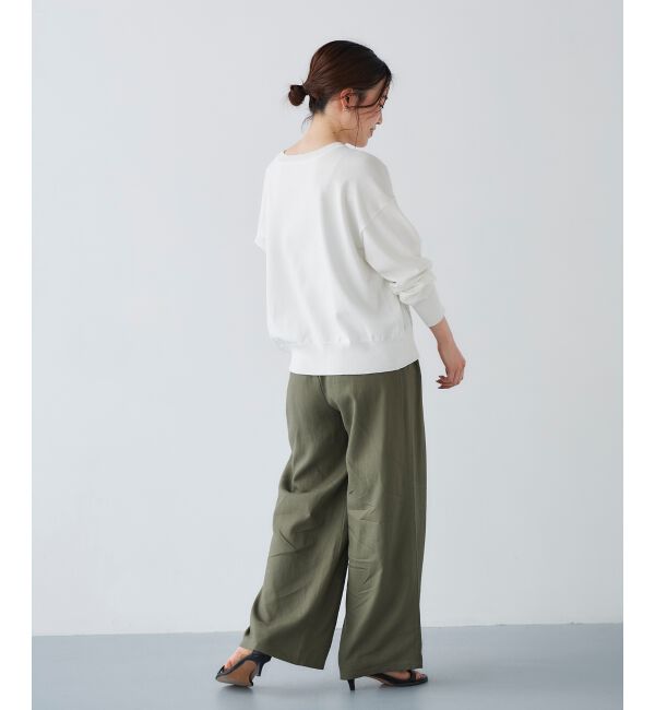 le.coeur blanc「《手洗い可能》レーヨン麻イージーパンツ」|その他|