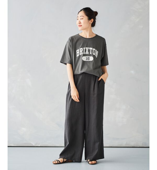 le.coeur blanc「《手洗い可能》レーヨン麻イージーパンツ」|その他|