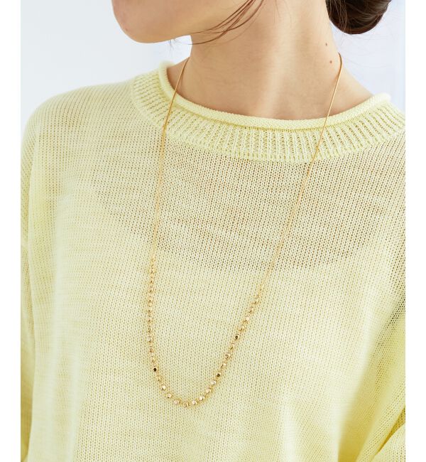 le.coeur blanc「ボールチェーンスライドネックレス」|ネックレス|ゴールド