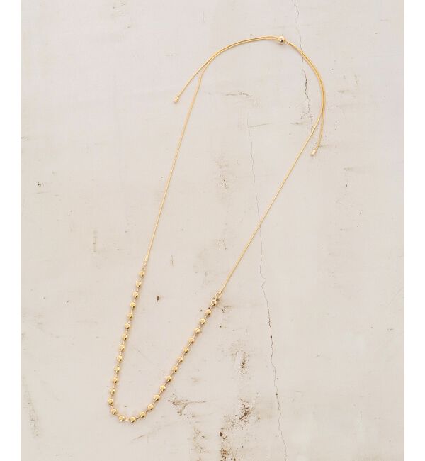 le.coeur blanc「ボールチェーンスライドネックレス」|ネックレス|