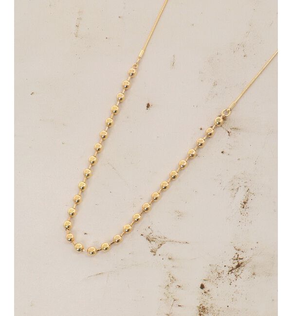 le.coeur blanc「ボールチェーンスライドネックレス」|ネックレス|