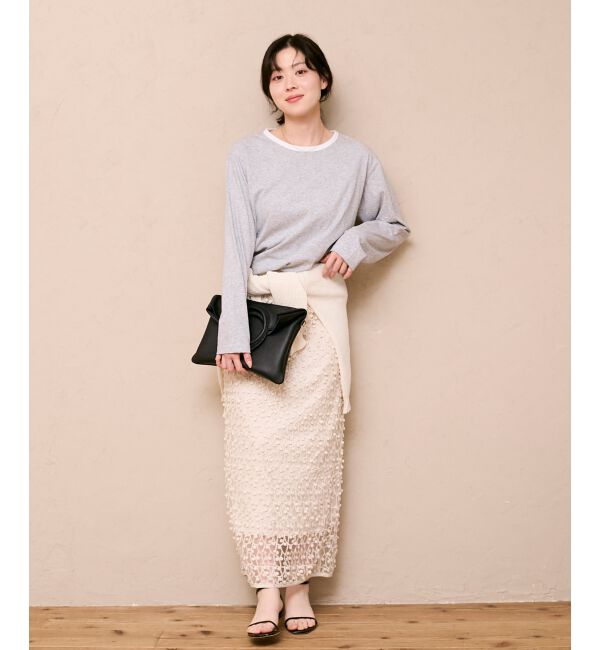  「リンガーロングカットソー」|Tシャツ・カットソー|