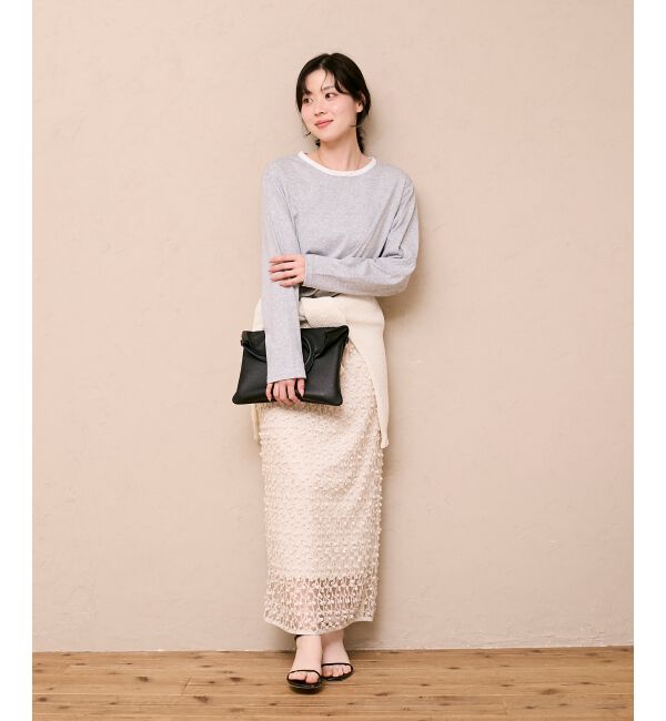  「リンガーロングカットソー」|Tシャツ・カットソー|