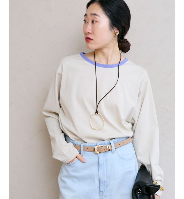  「リンガーロングカットソー」|Tシャツ・カットソー|