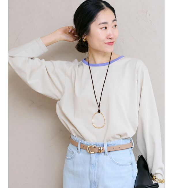  「リンガーロングカットソー」|Tシャツ・カットソー|