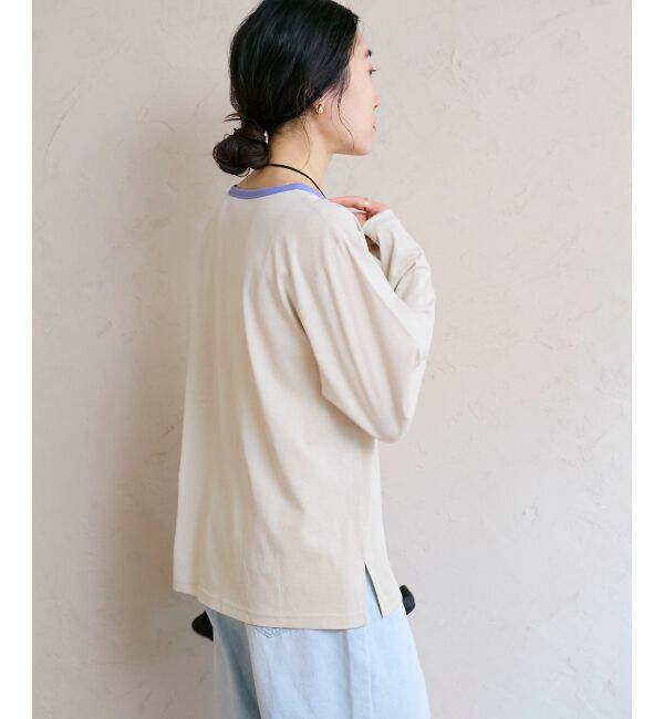  「リンガーロングカットソー」|Tシャツ・カットソー|