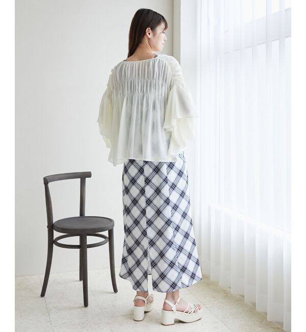 MAJESTICLEGON「ボリュームギャザーブラウス」|シャツ・ブラウス|
