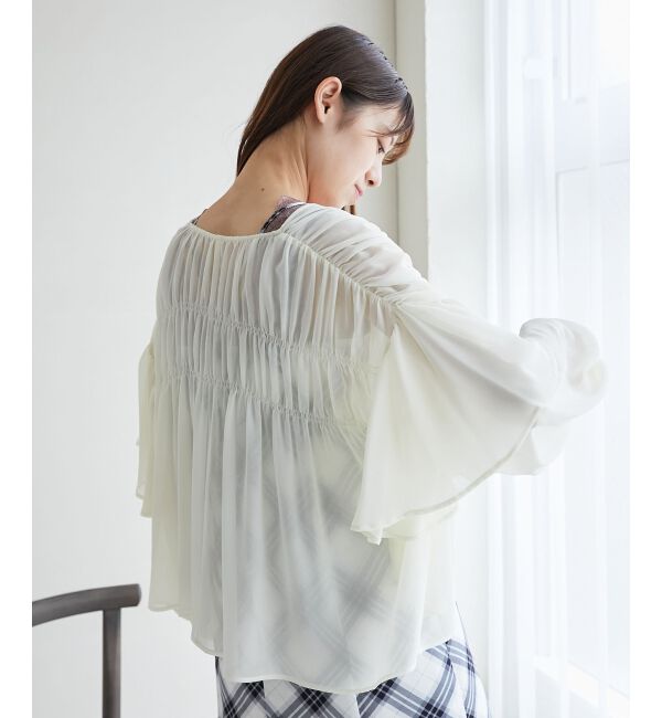 MAJESTICLEGON「ボリュームギャザーブラウス」|シャツ・ブラウス|