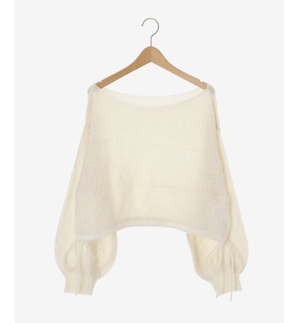  「キラキラドロストメッシュニット」|ニット・セーター|