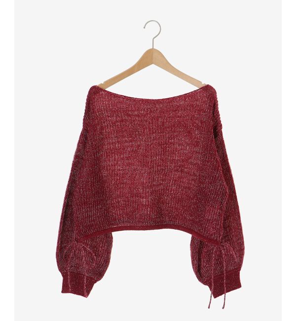  「キラキラドロストメッシュニット」|ニット・セーター|