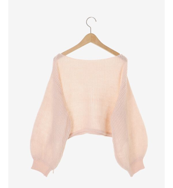  「キラキラドロストメッシュニット」|ニット・セーター|