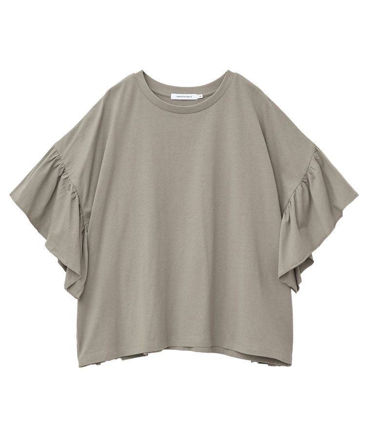 AMERICAN HOLIC「バックフリル半袖プルオーバー」|Tシャツ・カットソー|