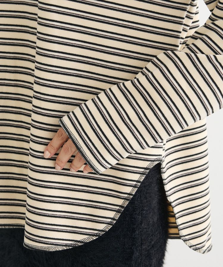 Green Parks「なめらかタッチマルチボーダープルオーバー」|Tシャツ・カットソー|