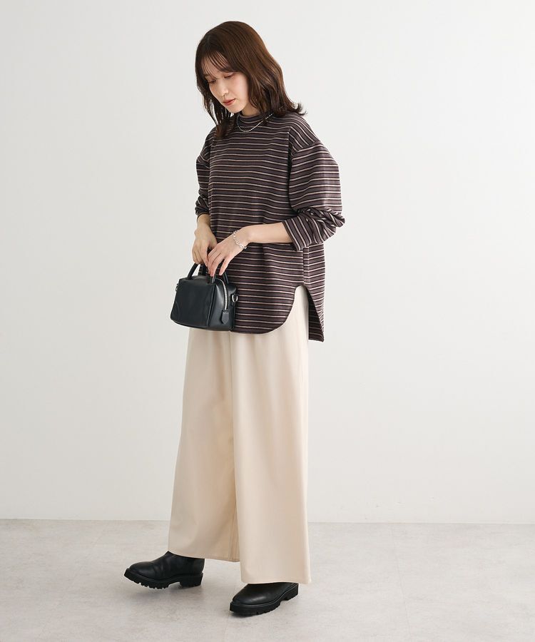 Green Parks「なめらかタッチマルチボーダープルオーバー」|Tシャツ・カットソー|