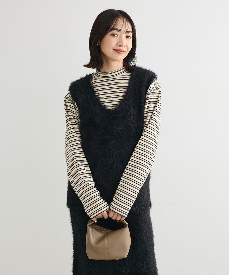 Green Parks「なめらかタッチマルチボーダープルオーバー」|Tシャツ・カットソー|