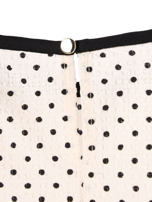 YECCA VECCA「ドットバルーン袖ブラウス」|シャツ・ブラウス|