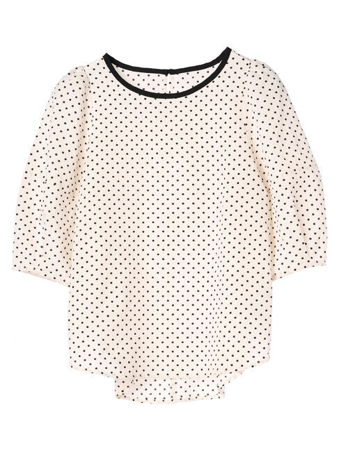 YECCA VECCA「ドットバルーン袖ブラウス」|シャツ・ブラウス|