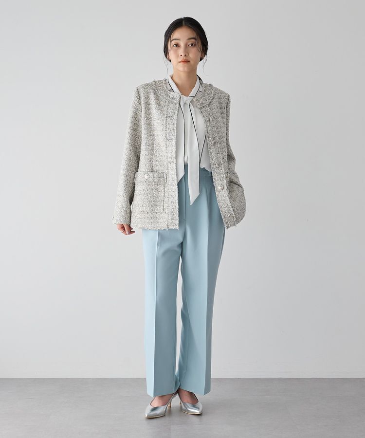 YECCA VECCA「サイドベルテッドハイウエストパンツ」|その他|