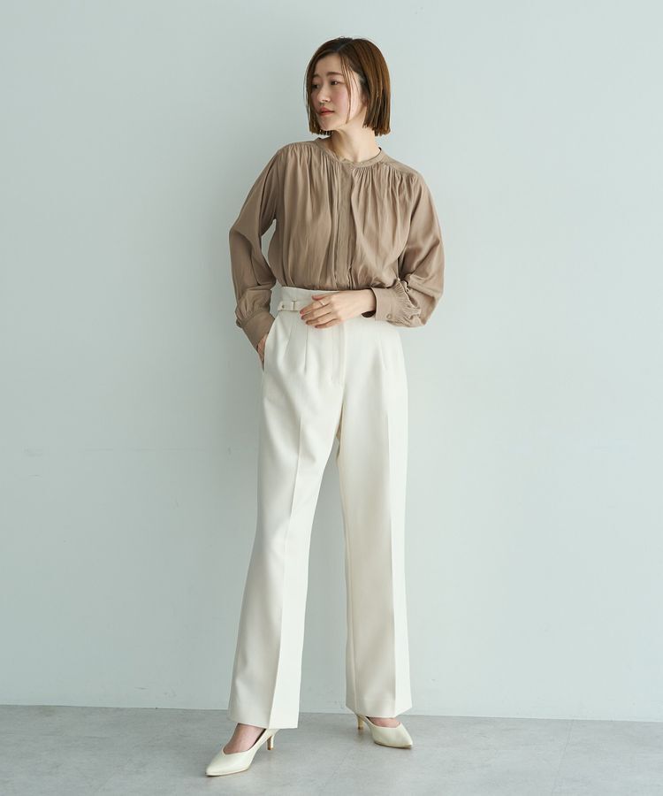 YECCA VECCA「サイドベルテッドハイウエストパンツ」|その他|