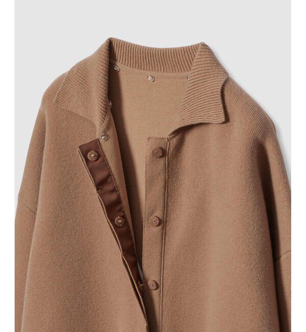 LOULOU WILLOUGHBY「【LOULOU WILLOUGHBY】ファー衿ニットショートコート」|ダッフルコート|