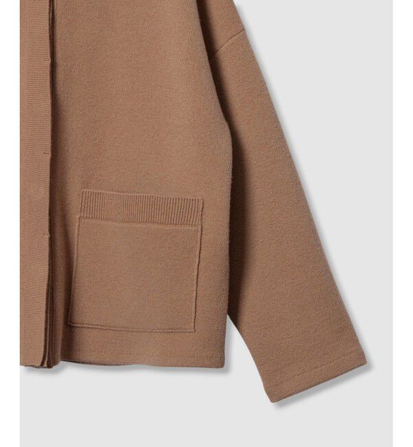 LOULOU WILLOUGHBY「【LOULOU WILLOUGHBY】ファー衿ニットショートコート」|ダッフルコート|