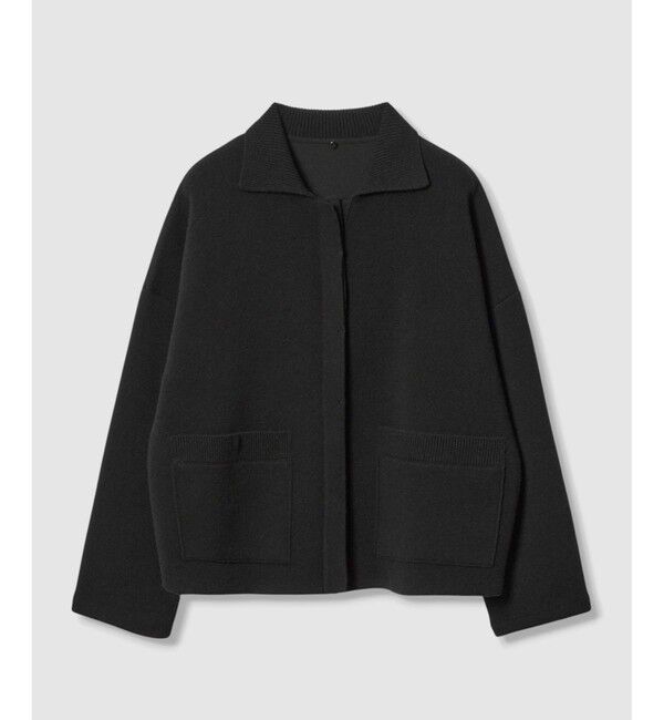 LOULOU WILLOUGHBY「【LOULOU WILLOUGHBY】ファー衿ニットショートコート」|ダッフルコート|