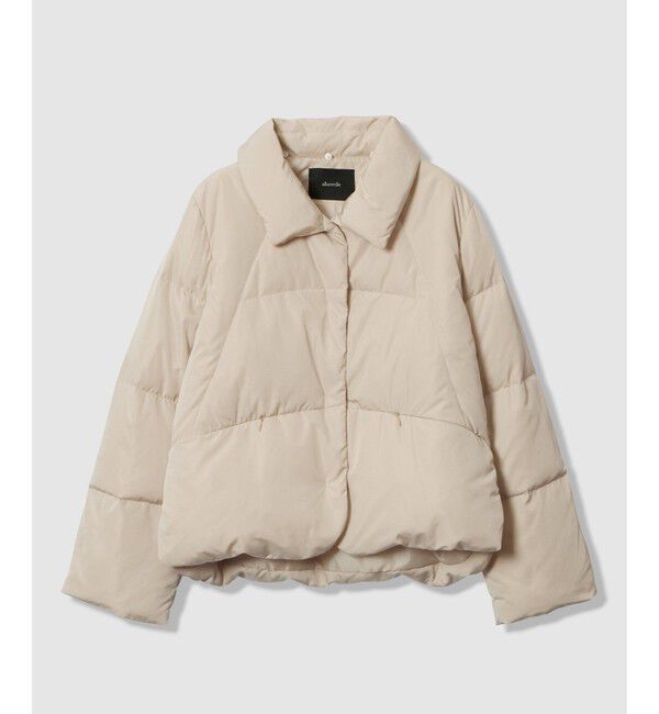 allureville「ファーカラーショートダウンコート」|ダウン|