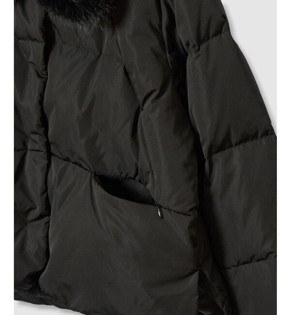 allureville「ファーカラーショートダウンコート」|ダウン|