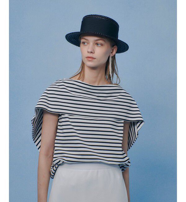 LOULOU WILLOUGHBY「【LOULOU WILLOUGHBY】ケープデコルテトップス」|Tシャツ・カットソー|