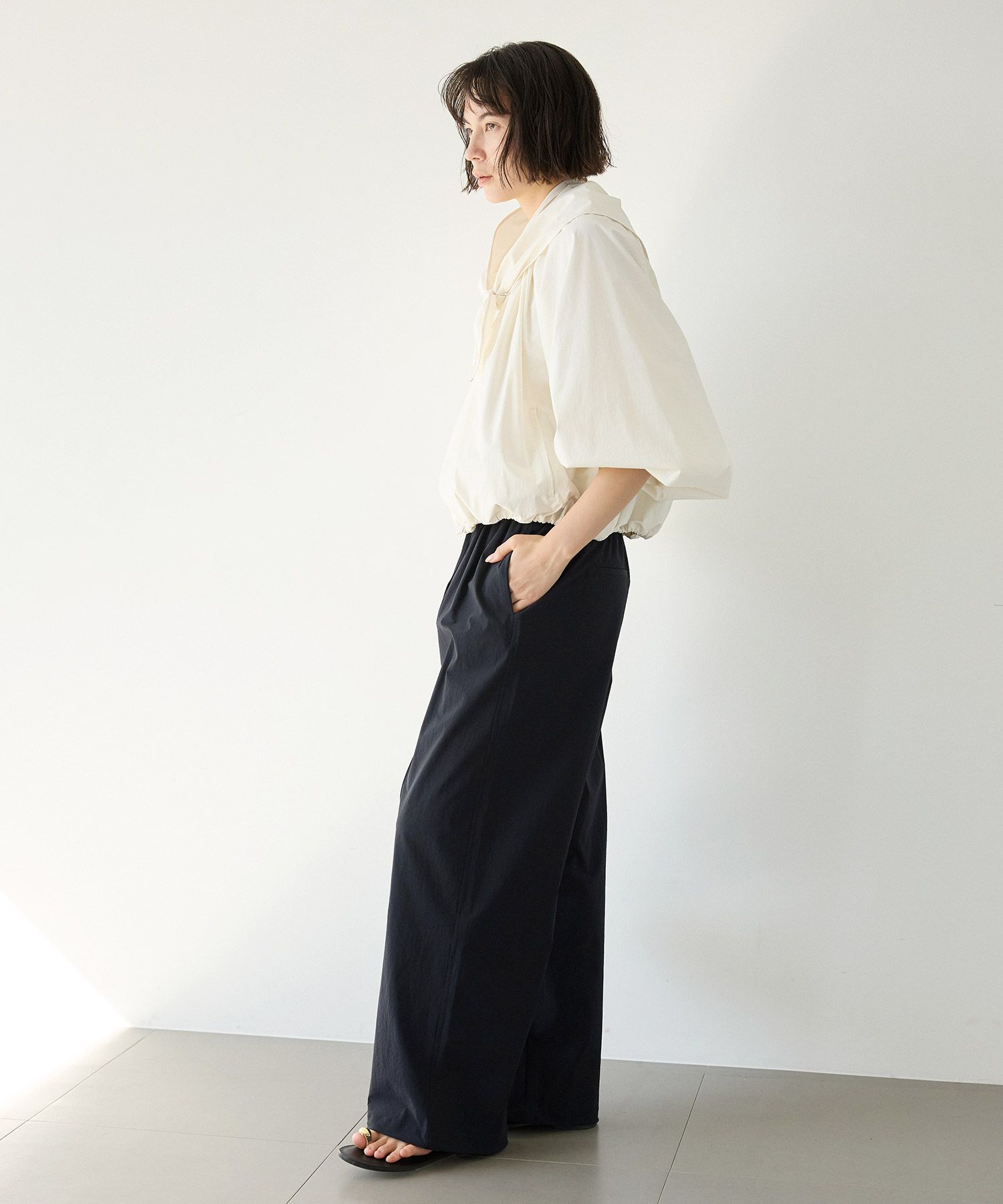 BABYLONE「【多機能素材】撥水スカーフ付きブルゾン」|ブルゾン・スタジャン|